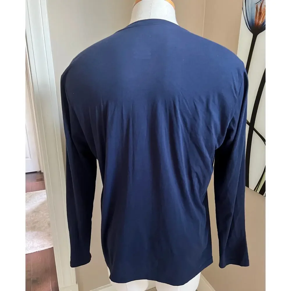 Polo Ralph Lauren navy blue long sleeve tee size L